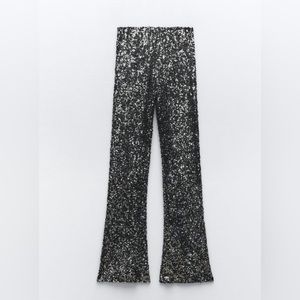 Zara Sequin Flare Leggings